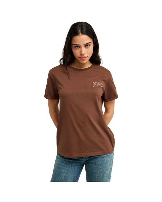 T-shirt Oceanregular Roxy en coloris Brown