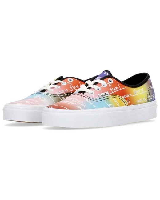 Baskets basses Authentic (pride) Rainbow Vans en coloris Multicolor