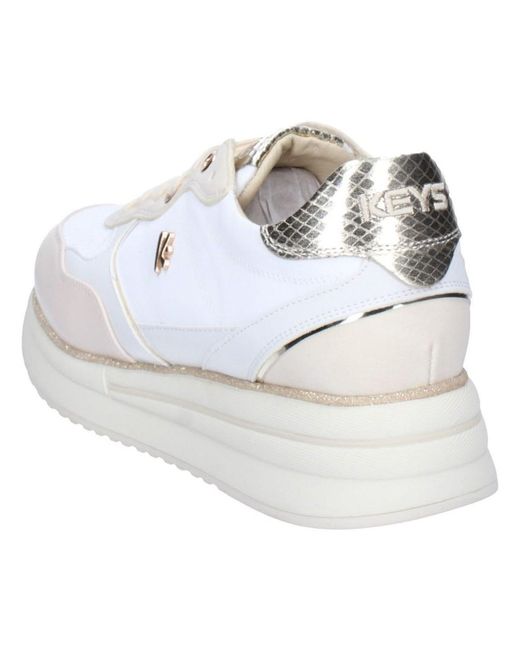 Baskets basses Keys en coloris White