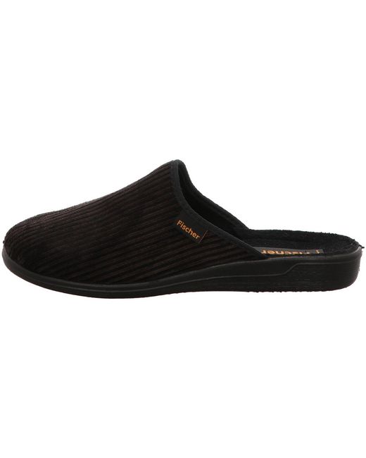 Chaussons Fischer pour homme en coloris Black