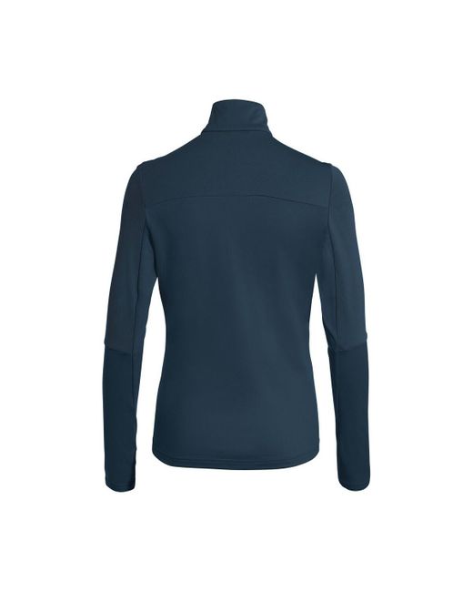 Sweat-shirt Wo Livigno Halfzip II Vaude en coloris Blue