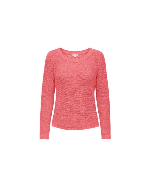 Pull 193542VTPE26 ONLY en coloris Pink