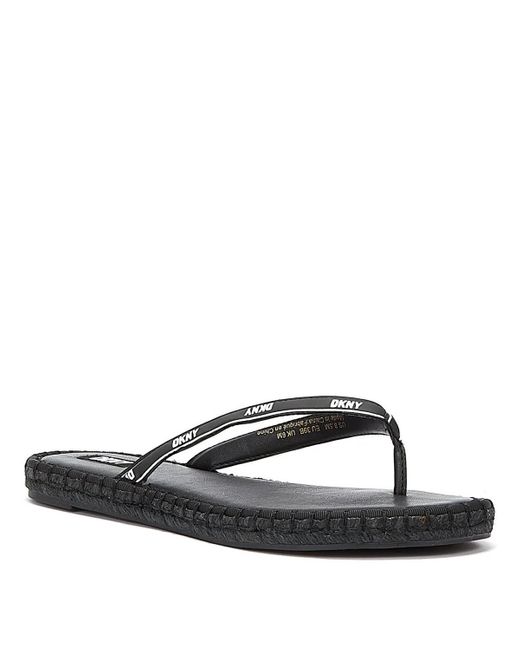 DKNY Tabatha Womens / White Flip Flop Flip Flops / Sandals (shoes) in