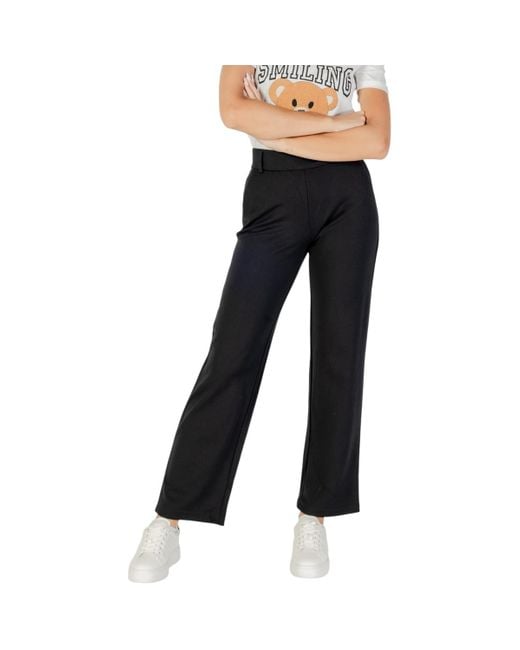 Pantalon ONLPOPTRASH LIFE MW STRAIGHT PNT NOOS 15341829 ONLY en coloris Blue