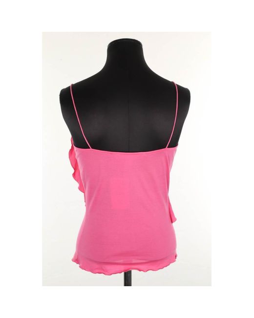 Blouses Top sans manche en soie rose Diane von Furstenberg en coloris Pink