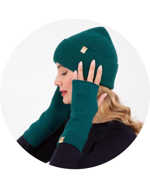 Bonnet Bonnet Femme Ultra-Doux Forêt Isotoner en coloris Green