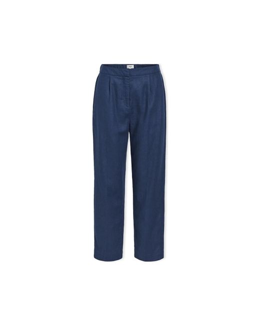 Object Broek Wella Trousers in het Blue