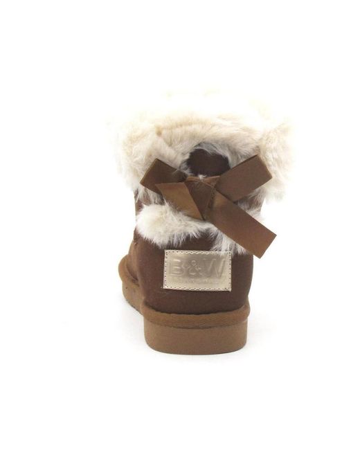 Bottines BJHS542021 B&W en coloris Brown