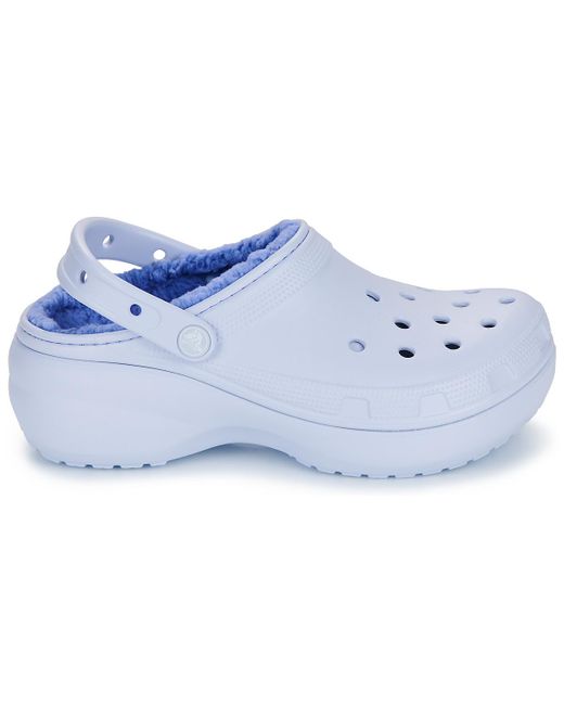 Sabots Classic Platform Lined Clog W CROCSTM en coloris Blue