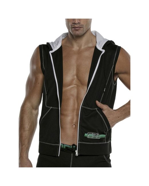 Veste Veste à capuche sans manches Motion Code22 Code 22 pour homme en coloris Black