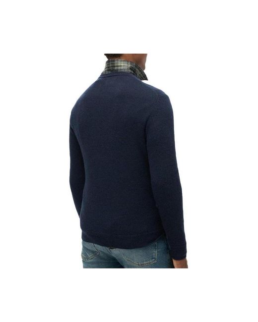 Pull Essential Slim Fit Crew Superdry pour homme en coloris Blue