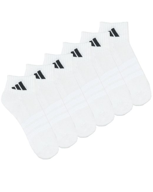 Adidas Sokken Cushioned Essentials Ankle Socks 6 Pair Pack in het White