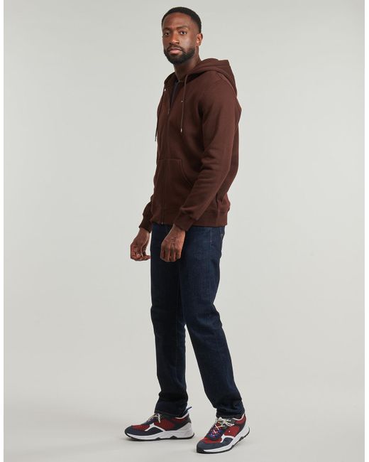 Tommy Hilfiger Sweatshirt Tjm Reg S Flag Zip Thru Ext in Brown für Herren
