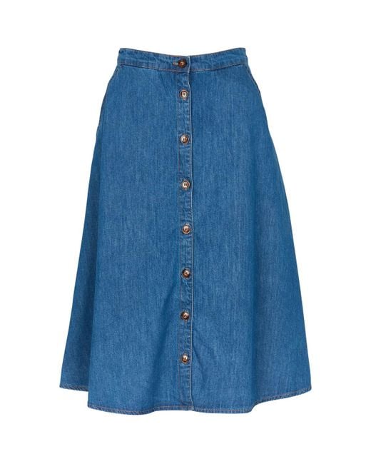 La Petite Etoile Rok Jupe En Jean Femme Joana in het Blue