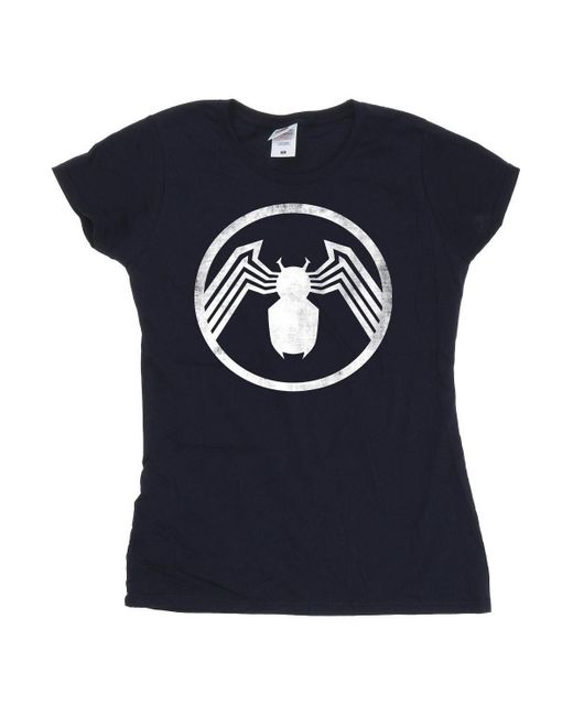 T-shirt Venom Logo Emblem Marvel en coloris Blue