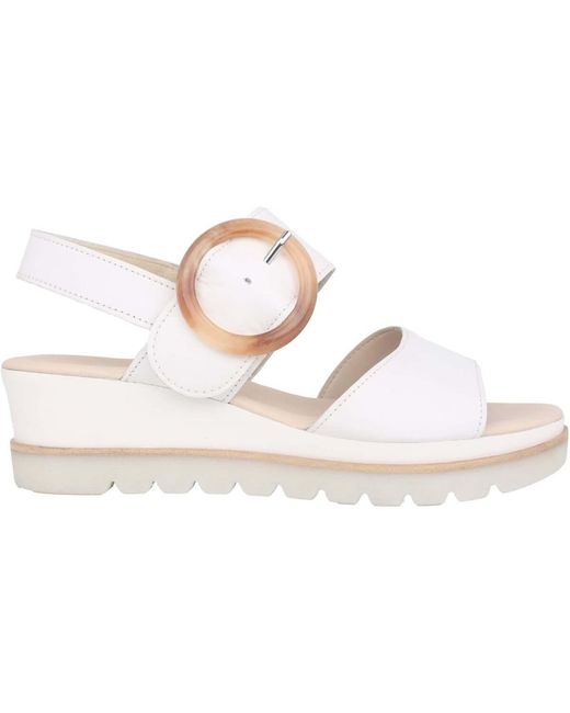 Sandales Compensées 44.645.21 Gabor en coloris White