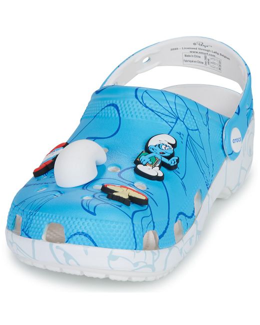 CROCSTM Blue Clogs Smurfs Classic Clog