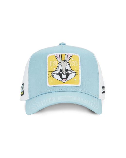 Casquette Casquette trucker en sergé de coton Looney Tunes Be Positive Capslab en coloris Blue