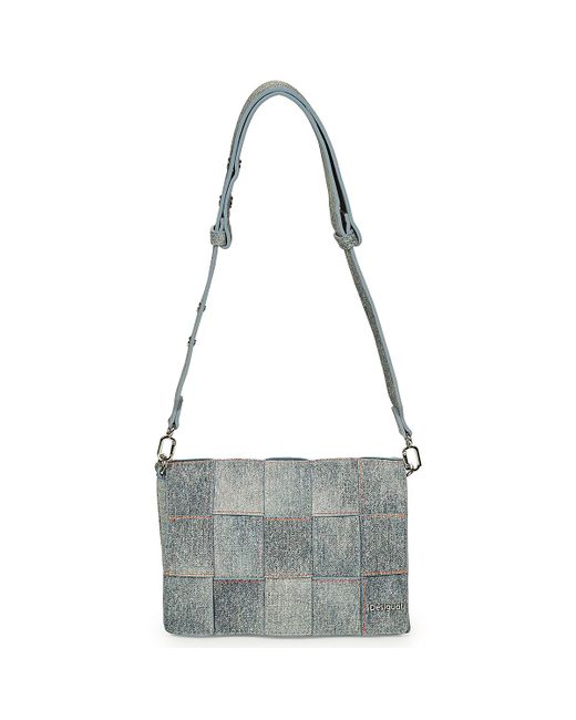 Borsa A Tracolla Yoko Dortmund Flap Denim di Desigual in Gray