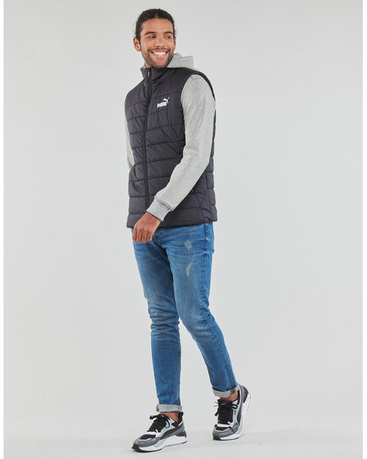 Doudounes ESS PADDED VEST PUMA pour homme en coloris Gray