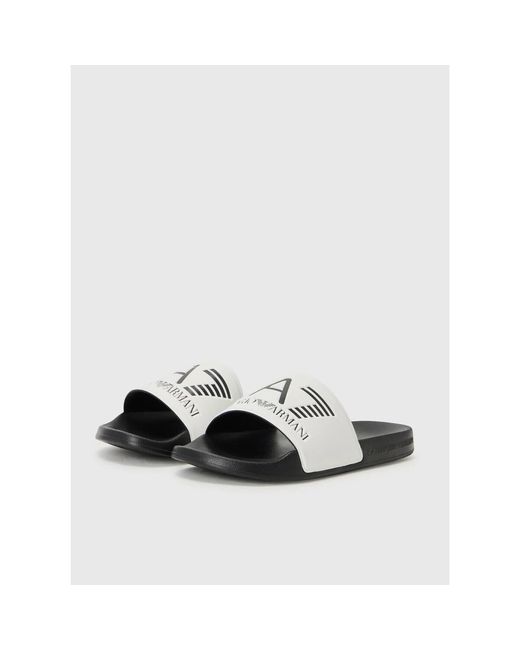 Claquettes 40786 EA7 pour homme en coloris Black