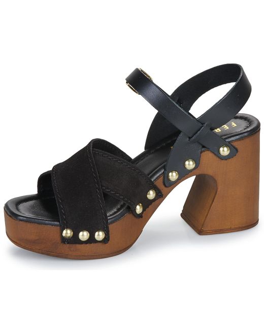 Fericelli Black Keilabsatzsandalen Adonis