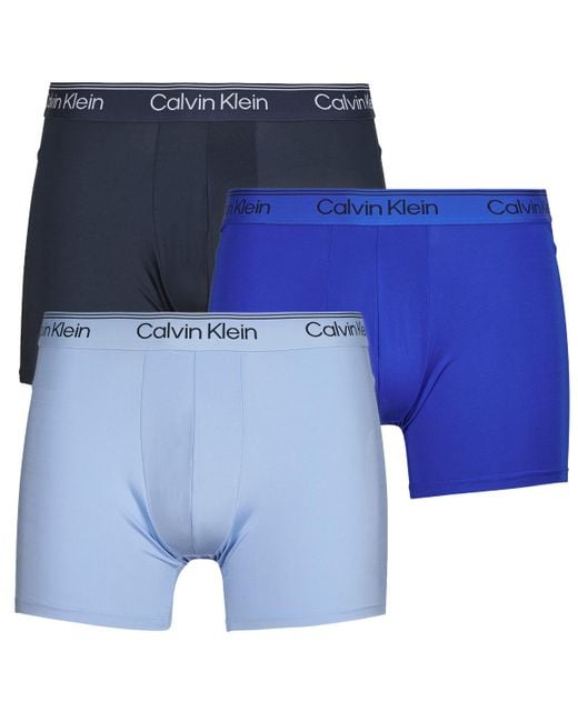Boxer Boxer Brief 3Pk X3 di Calvin Klein in Blue da Uomo