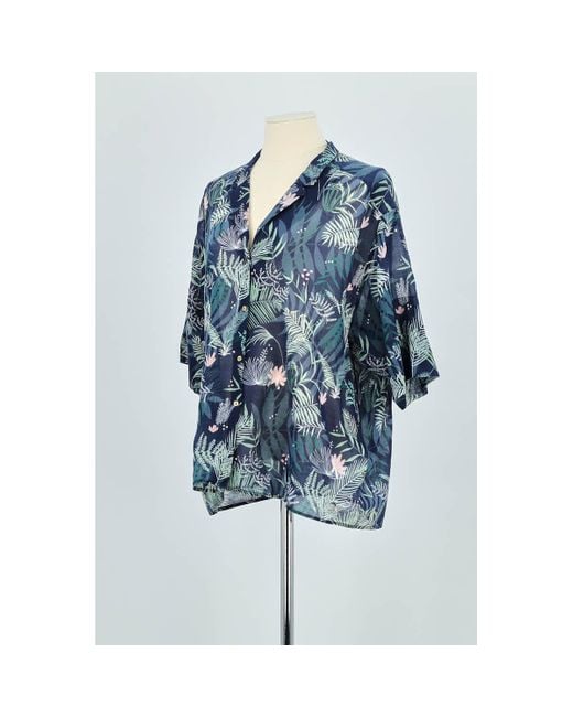 Blouses Blouse en coton Des Petits Hauts en coloris Blue