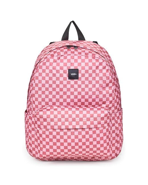 Vans Pink Rucksack Old Skool Check Backpack