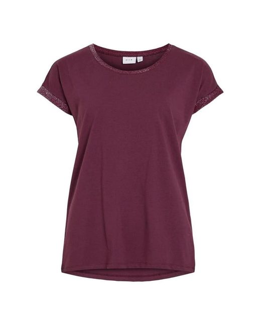 T-shirt Vila en coloris Purple