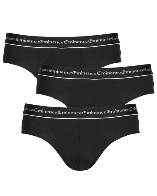Slip Business Pack De 3 di EMINENCE in Black da Uomo
