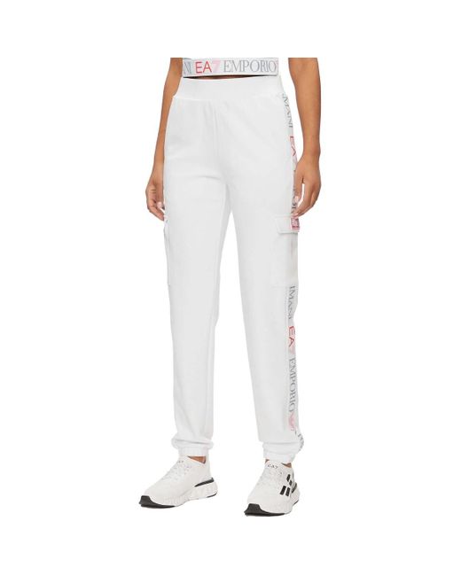 Pantalon Pantaloni EA7 en coloris White