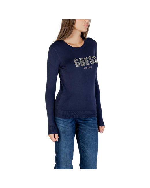 Pull LS CN REYNA LOGO SWTR W5BR40 Z2NQ2 Guess en coloris Blue