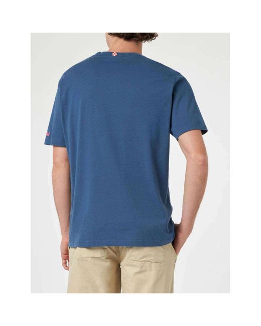 Mc2 Saint Barth T-Shirt Korte Mouw in het Blue voor heren