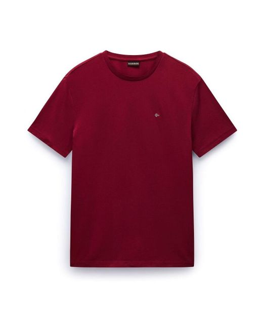 T-shirt SALIS SS SUM NP0A4H8D-R1E1 TIBETAN RED Napapijri pour homme