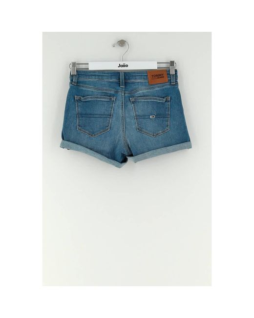 Short Short en coton bleu Tommy Hilfiger en coloris Blue