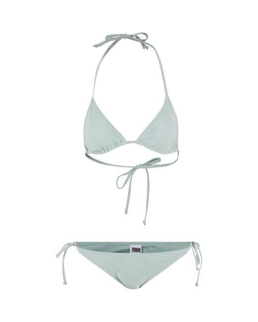 Urban Classics Bikini Maillot De Bain 2 Pièces Triangle Recyclé Femme in het Green