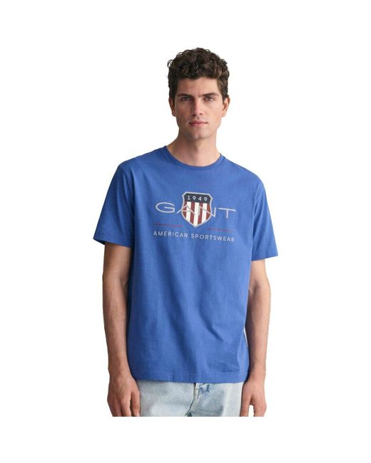 T-shirt T-shirt Paquet de 1 REG ARCHIVE SHIELD Gant pour homme en coloris Blue