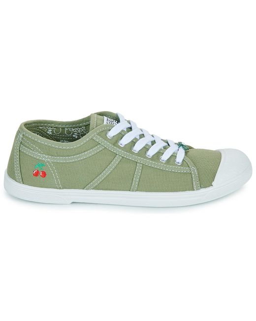 Baskets Basses Basic 02 Le Temps Des Cerises en coloris Green