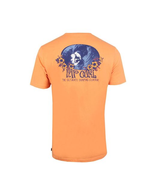 T-shirt _M_SURF PARADISE F B TEE Rip Curl pour homme en coloris Orange
