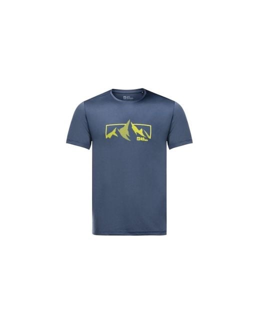 T-shirt 18071841292 Jack Wolfskin pour homme en coloris Blue