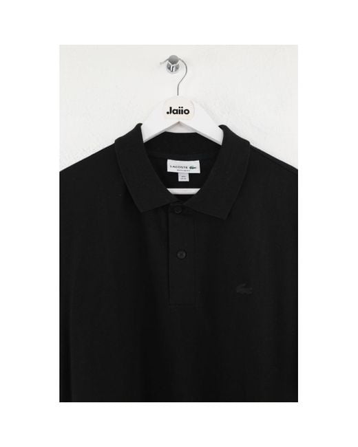 T-shirt Polo en coton Lacoste pour homme en coloris Black