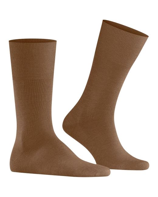 Falke Socks Airport Sok Camel in het Brown voor heren