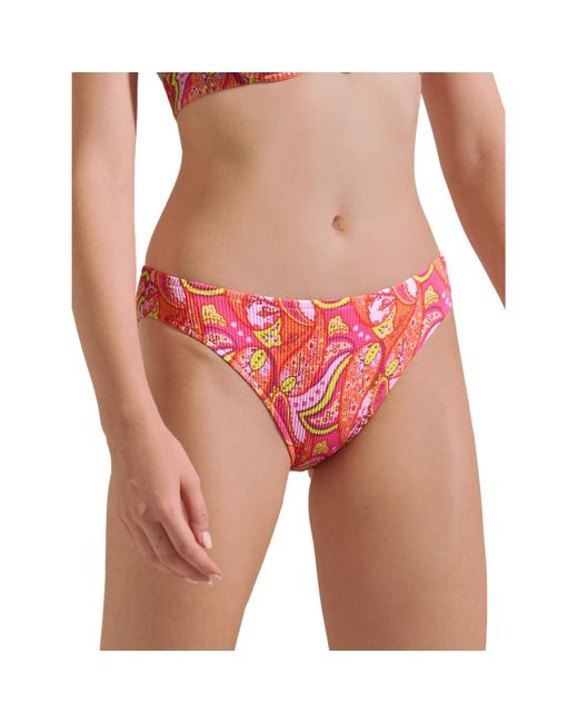 Lisca Bikini Zwemshort Kavala Cheek in het Red