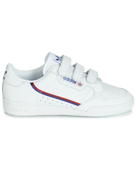 witte adidas sneakers continental 80