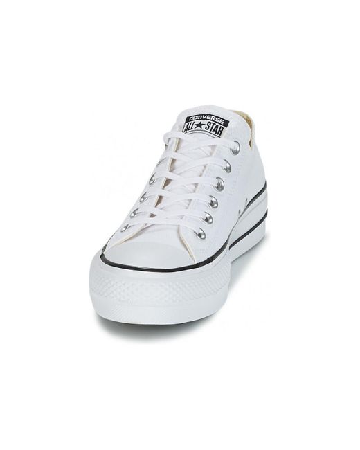Baskets Chuck Taylor All Star Platform Canvas Converse en coloris White