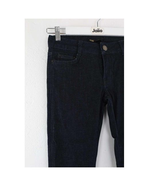 Jeans Jean slim en coton Maje en coloris Blue