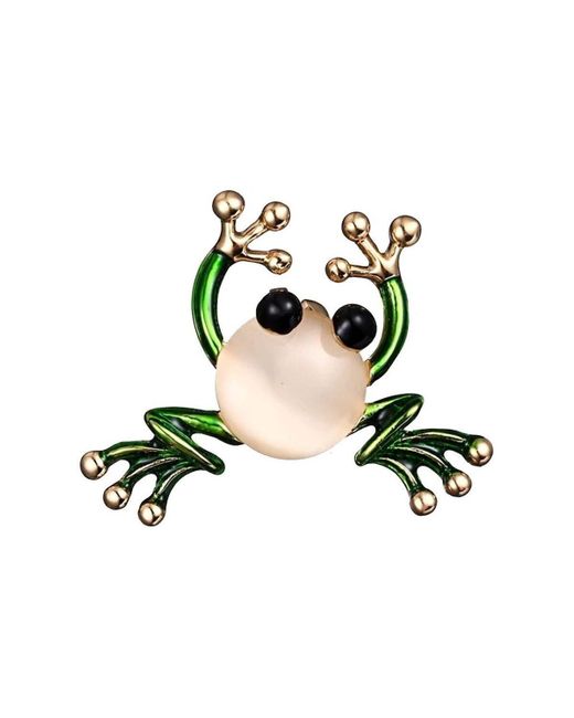 Broches Broche Grenouille Clj Charles Le Jeune en coloris Green