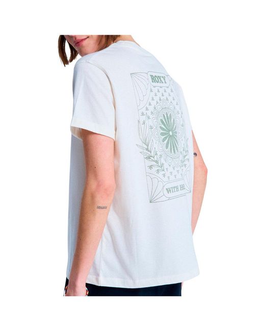 T-shirt OCEANREGULAR FB Roxy en coloris White