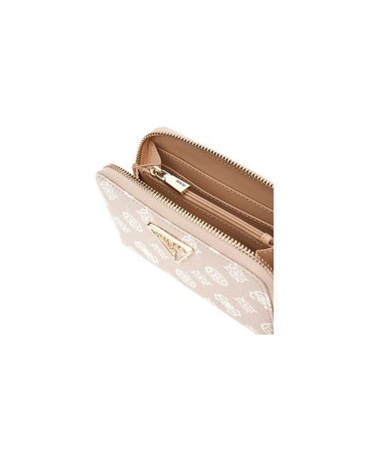 Portefeuille LAUREL SLG MEDIUM ZIP AROUND Guess en coloris Natural